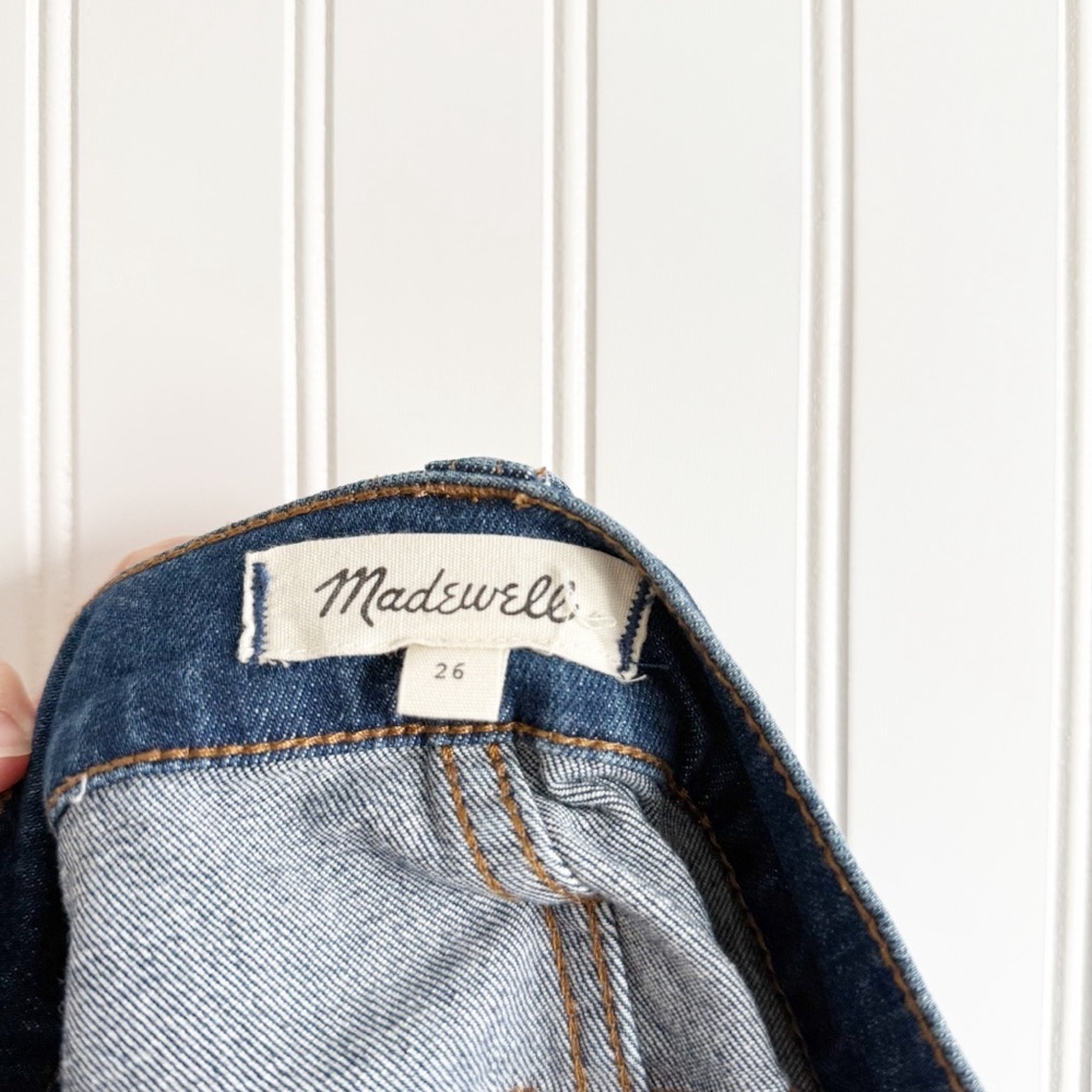 Madewell Stretch Denim Straight Mini Skirt Step Hem Edition - Picture 6 of 7